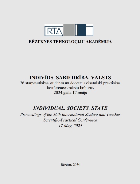 					View 2024: INDIVIDUAL. SOCIETY. STATE. Proceedings of the International Student and Teacher Scientific Practical Conference  17 May, 2024
				